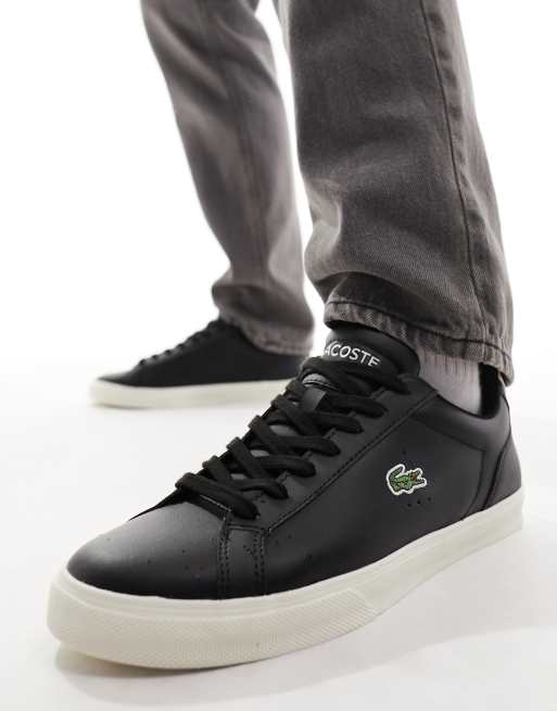 Lacoste black lerond sale trainers