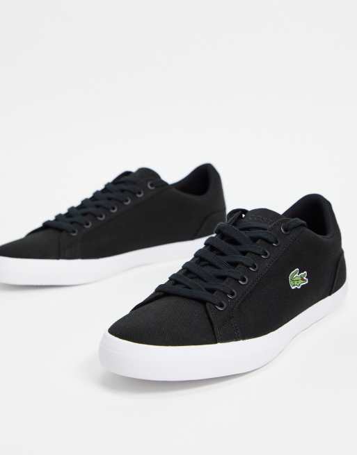 Lacoste on sale canvas trainers