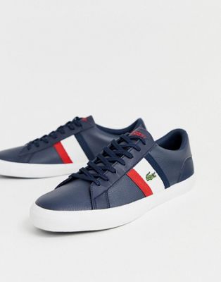 lacoste lerond trainers navy