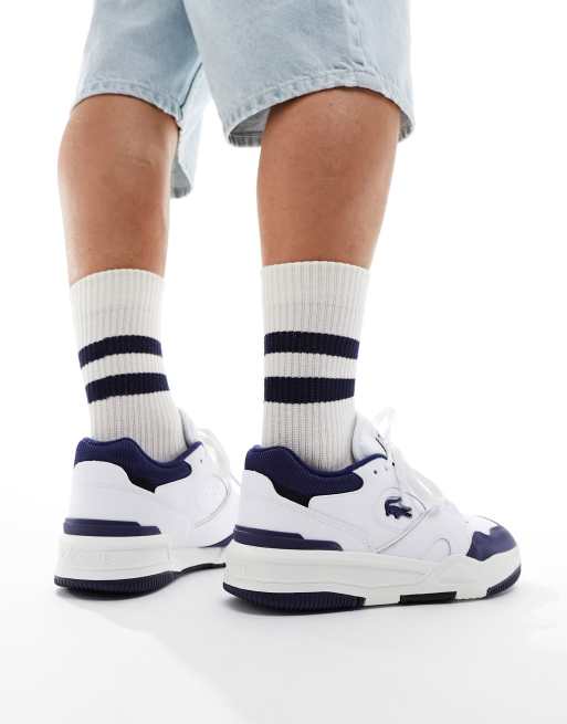 Lacoste white on sale sock trainers