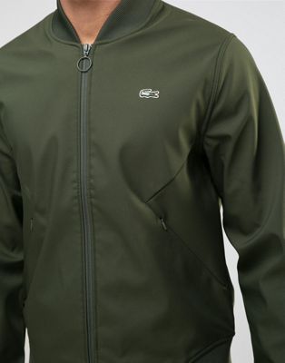 lacoste bomber jacket green