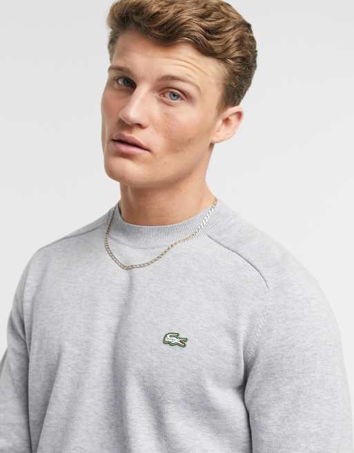 Opstå porcelæn Duplikere Lacoste live crew neck cotton sweater | ASOS