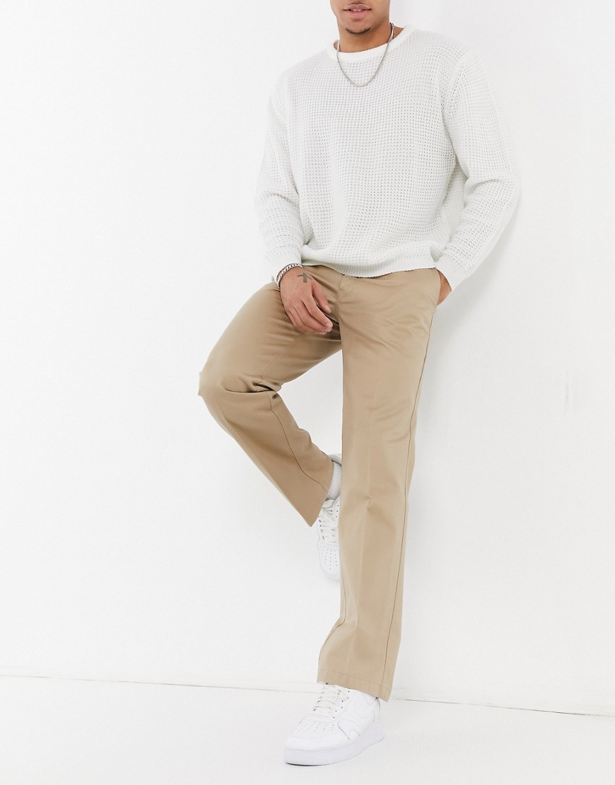 Lacoste live pleated cotton chinos-Neutral