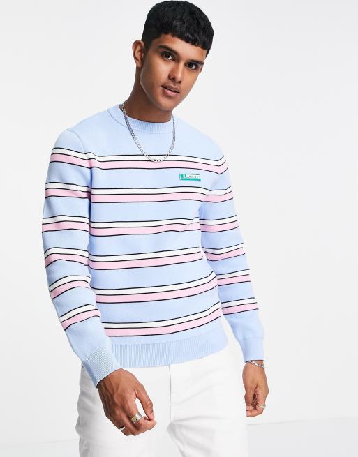 Lacoste striped online sweatshirt