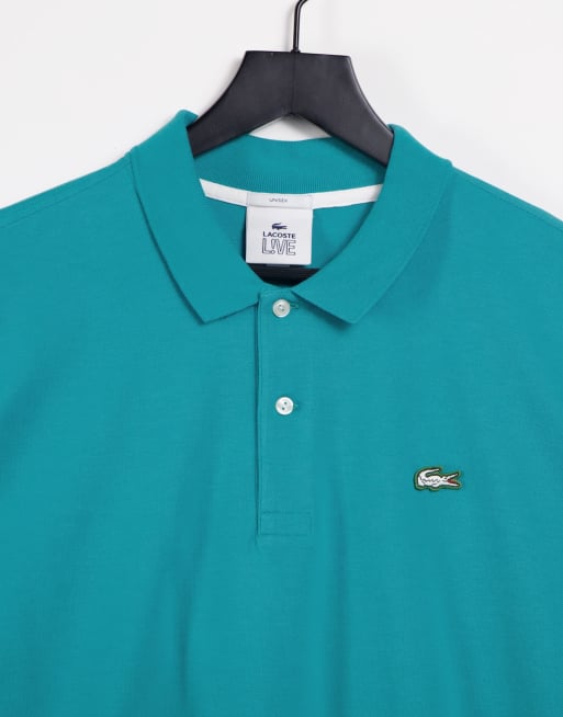 Lacoste Live Uniseks slim fit poloshirt van katoenen piqu met stretch