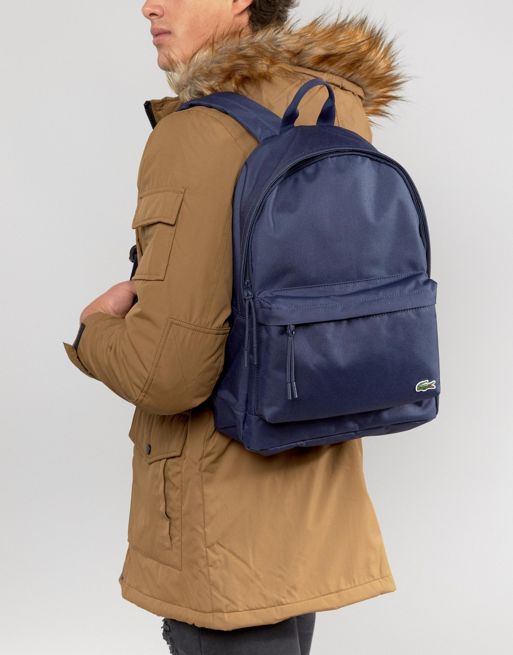 Lacoste backpack dark Blue Logo