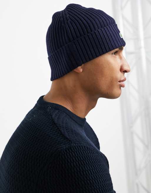 Lacoste beanie outlet navy