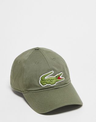 Lacoste logo cap in green