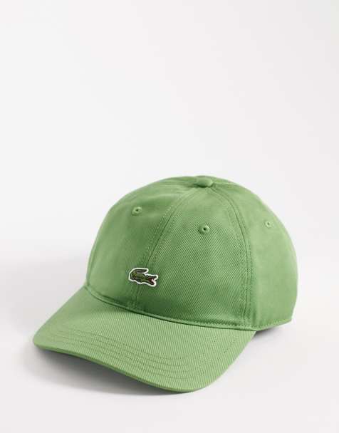 Lacoste logo cap in green - view 1