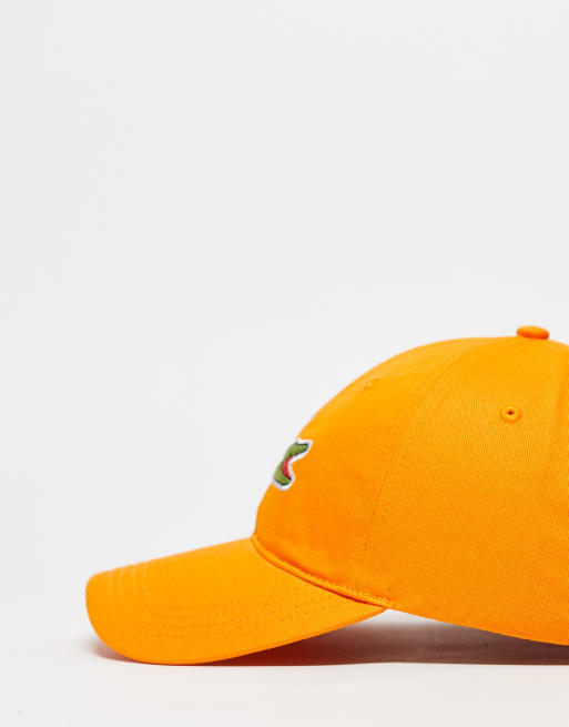 Lacoste logo cap in orange