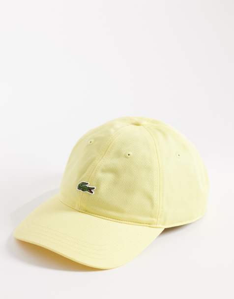 Lacoste logo cap in yellow - view 1