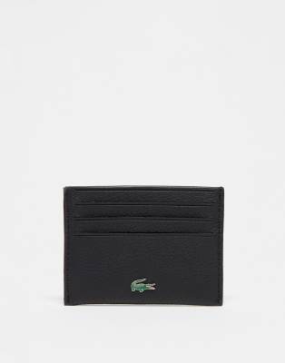 Lacoste Lacoste logo card holder in black