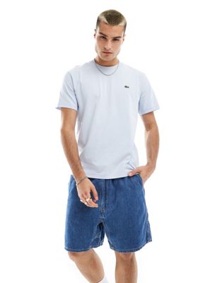 Lacoste logo classic fit t-shirt in light blue