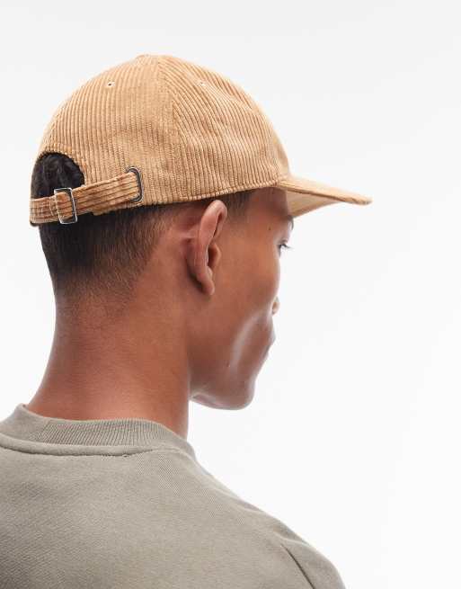 Lacoste logo cord cap in brown, 3 of 3