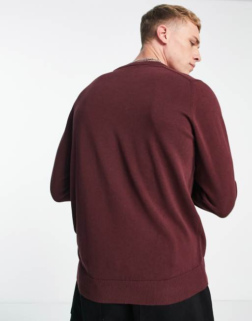 Lacoste 2024 burgundy jumper