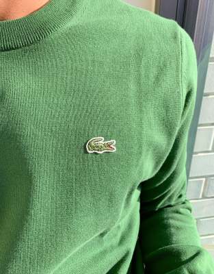 lacoste jumper green