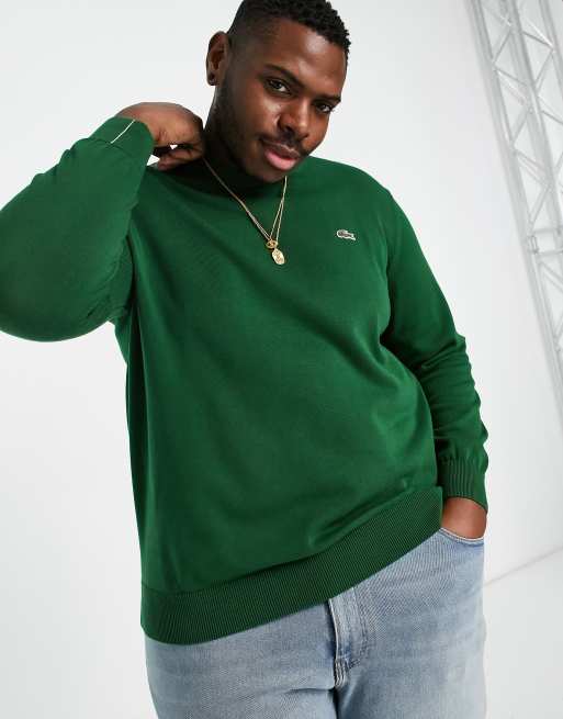 Green lacoste deals jumper