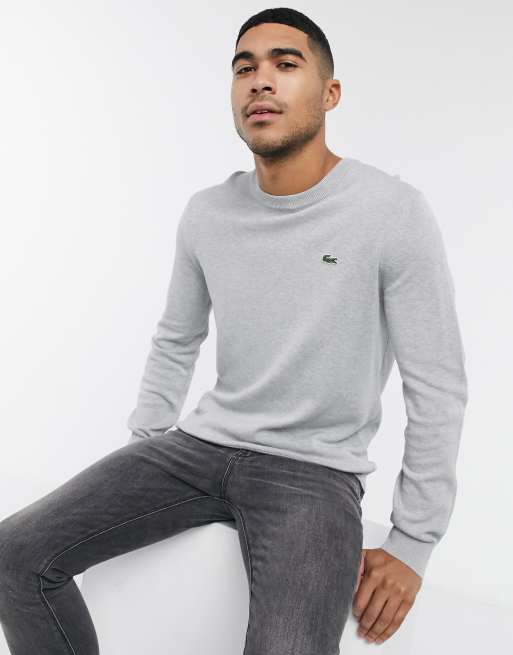 Lacoste crew store neck sweatshirt grey