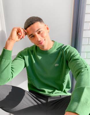 Sweatshirt col rond lacoste hotsell sport en molleton uni