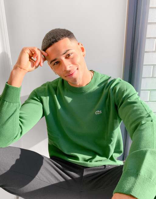 lacoste green sweater