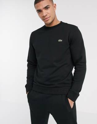 lacoste logo crew sweatshirt