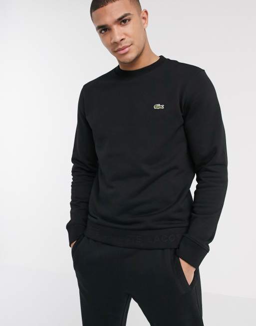 Sweat discount lacoste noir