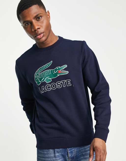 Lacoste logo crew neck in ASOS