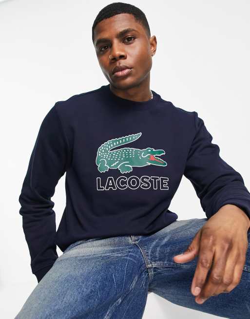 Lacoste big logo store sweatshirt