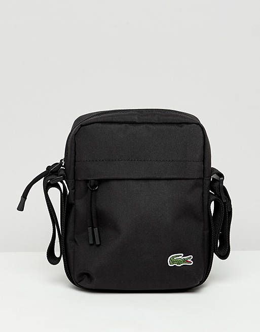 Lacoste Logo Flight Bag In Black | ASOS