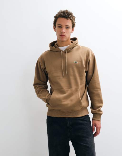 Lacoste logo hoodie in tan, 2 of 5