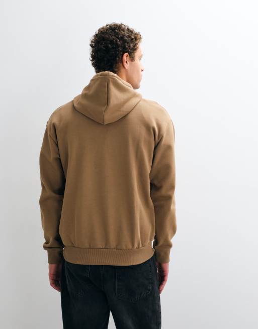 Lacoste logo hoodie in tan, 5 of 5