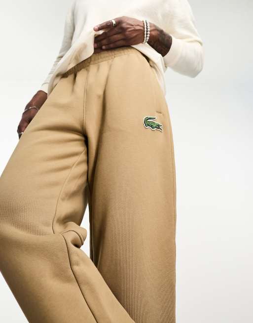 Lacoste logo joggers in dark ASOS | beige