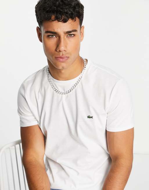 Lacoste Essentials 100% Cotton White Men Crew Neck Slim T-Shirts (3 Pa –  Last Stop Clothing Shops