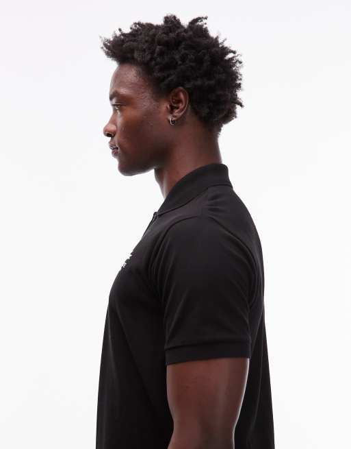 Lacoste logo polo shirt in black, 4 of 5