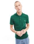 Lacoste logo polo shirt in dark green