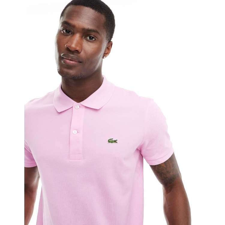 Pink Mens Lacoste Clothes Lacoste Pima Cotton Men Lacoste Tee