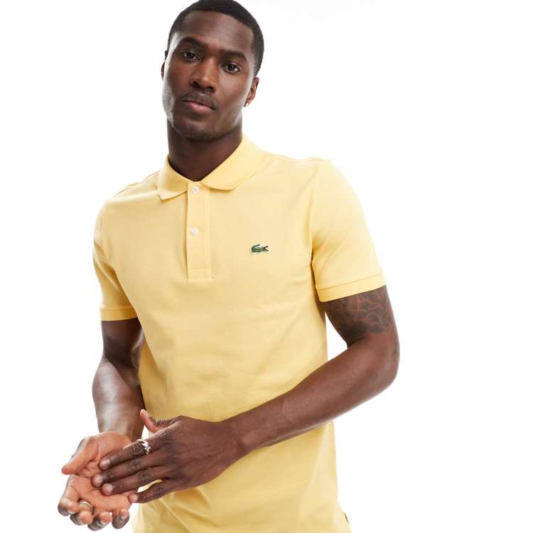 Lacoste logo polo shirt in yellow ASOS