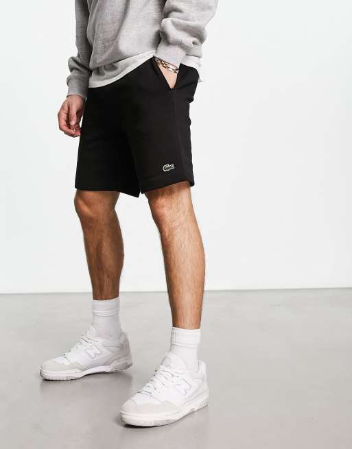 Lacoste fleece shorts clearance black