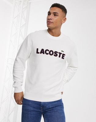 lacoste sweater white