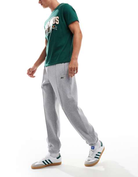 Lacoste logo sweatpants in grey - view 1