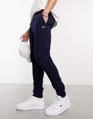 Lacoste Logo Sweatpants In Blue