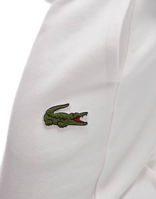 Lacoste logo sweatpants in white