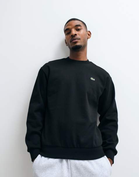 Lacoste logo sweatshirt in black - view 1