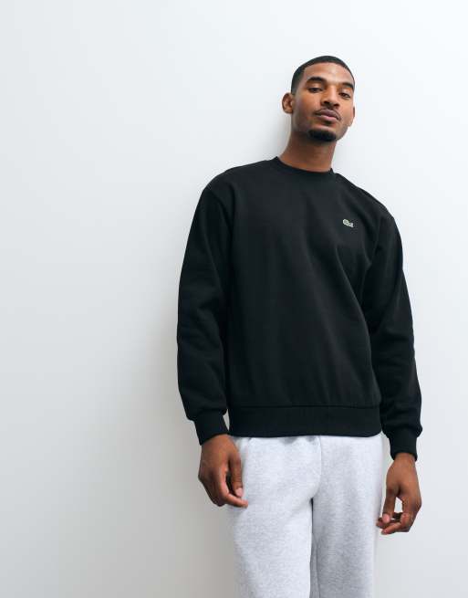 Lacoste logo sweatshirt in black, 4 of 5