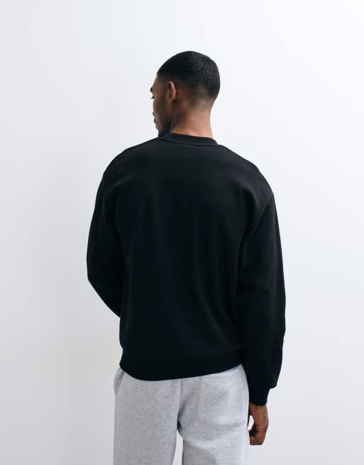 Lacoste logo sweatshirt in black, 5 of 5