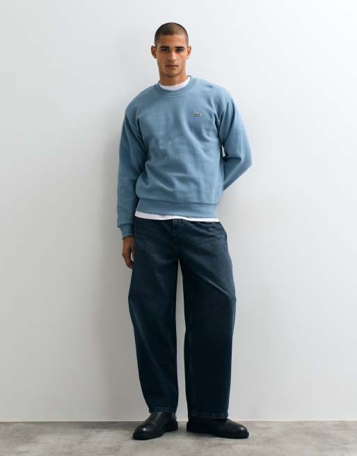 Lacoste logo sweatshirt in blue, 4 of 5