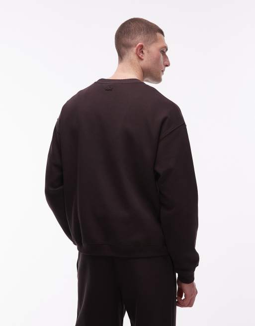 Lacoste logo sweatshirt in brown, 3 of 5