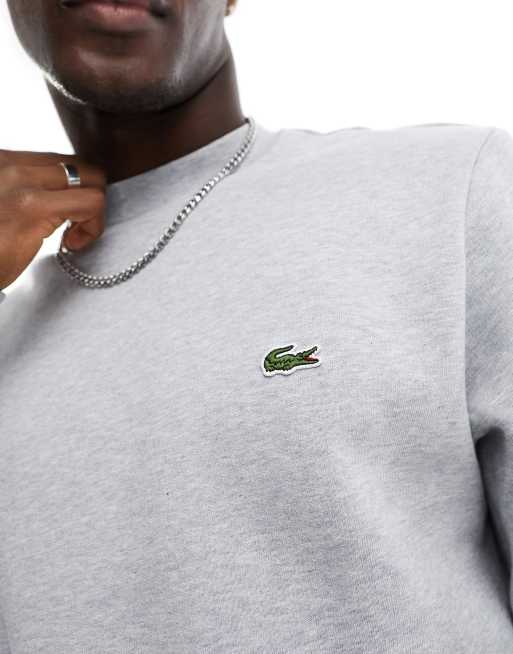 Mens grey hotsell lacoste sweatshirt