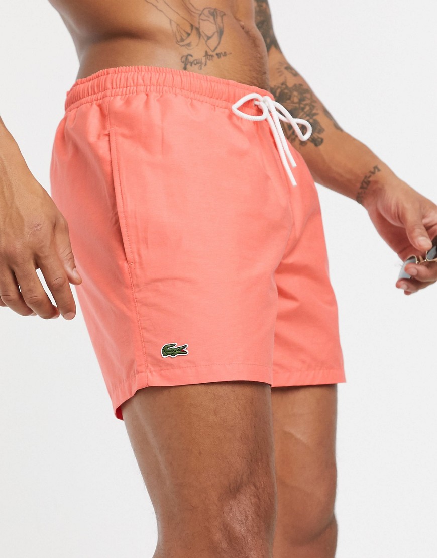 Lacoste logo swim shorts-Pink