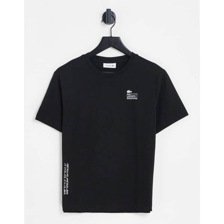 Lacoste logo t shirt in black ASOS